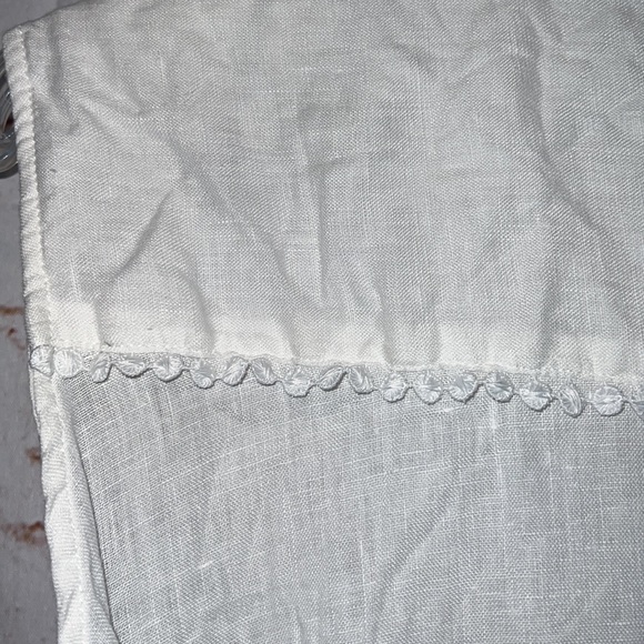 Zara Woman linen blend hi low sleeveless blouse business casual S white tie back - Picture 8 of 12